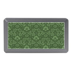 Damask Green Memory Card Reader (mini) by vintage2030