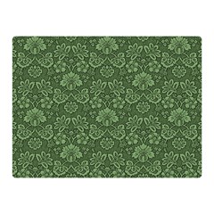 Damask Green Double Sided Flano Blanket (mini) 