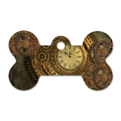 Awesome Steampunk Design, Clockwork Dog Tag Bone (two Sides) by FantasyWorld7