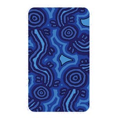 Aboriginal Art - Blue Campsites Memory Card Reader (rectangular)