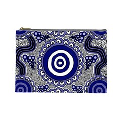 Aboriginal Art - Gathering Cosmetic Bag (large) by hogartharts