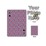 Vintage Floral Lilac Playing Cards 54 (Mini) Front - Spade10