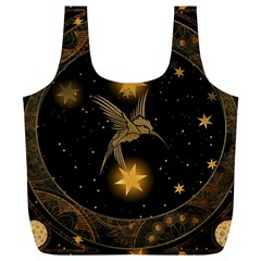 Wonderful Hummingbird With Stars Full Print Recycle Bag (xl) by FantasyWorld7