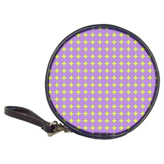 Pastel Mod Purple Yellow Circles Classic 20-cd Wallets by BrightVibesDesign