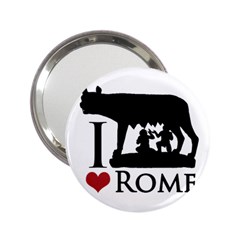 I Love Rome Graphic Icon 2 25  Handbag Mirrors by dflcprints