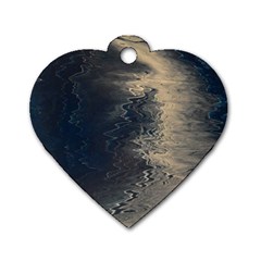 Midnight Dog Tag Heart (two Sides) by WILLBIRDWELL