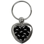 Cute Black Cat Pattern Key Chains (Heart) 