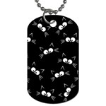 Cute Black Cat Pattern Dog Tag (Two Sides)