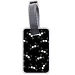 Cute Black Cat Pattern Luggage Tags (One Side) 