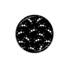 Cute Black Cat Pattern Hat Clip Ball Marker (10 Pack) by Valentinaart