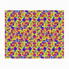 Multicolored Linear Pattern Design Small Glasses Cloth (2-side) by dflcprints