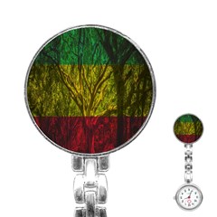 Rasta Forest Rastafari Nature Stainless Steel Nurses Watch by Simbadda