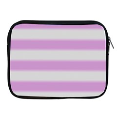Bold Stripes Soft Pink Pattern Apple Ipad 2/3/4 Zipper Cases by BrightVibesDesign