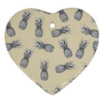 Pineapple pattern Ornament (Heart)