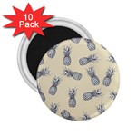 Pineapple pattern 2.25  Magnets (10 pack) 