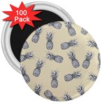 Pineapple pattern 3  Magnets (100 pack)