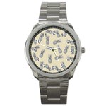 Pineapple pattern Sport Metal Watch