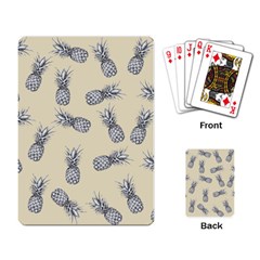 Pineapple Pattern Playing Cards Single Design by Valentinaart