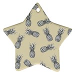 Pineapple pattern Star Ornament (Two Sides)