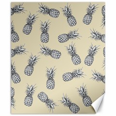 Pineapple Pattern Canvas 8  X 10  by Valentinaart