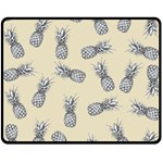 Pineapple pattern Fleece Blanket (Medium) 