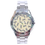 Pineapple pattern Stainless Steel Analogue Watch