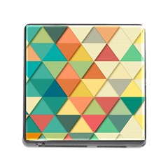 Background Geometric Triangle Memory Card Reader (square 5 Slot)