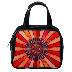 Color Background Structure Lines Classic Handbag (one Side) by Simbadda