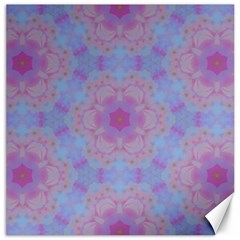 Pattern Pink Hexagon Flower Design Canvas 20  X 20  by Simbadda