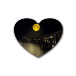 Travel Architecture Tourism Venice Rubber Coaster (Heart) 