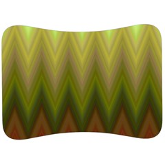 Zig Zag Chevron Classic Pattern Velour Seat Head Rest Cushion by Celenk