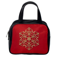 Ornament Flower Pattern Jewelry Classic Handbag (one Side) by Simbadda