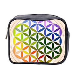 Mandala Rainbow Colorful Reiki Mini Toiletries Bag (two Sides) by Simbadda