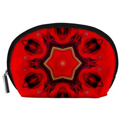 Chakra Art Heart Healing Red Accessory Pouch (large) by Simbadda