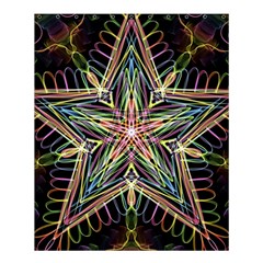 Star Mandala Pattern Design Doodle Shower Curtain 60  X 72  (medium)  by Simbadda