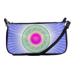 Flower Abstract Floral Shoulder Clutch Bag