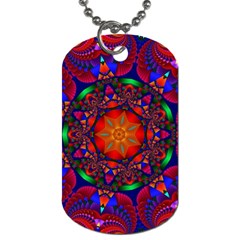 Kaleidoscope Mandala Pattern Dog Tag (one Side) by Simbadda