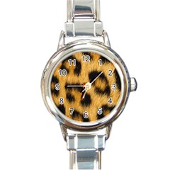 Animal Print 3 Round Italian Charm Watch by NSGLOBALDESIGNS2