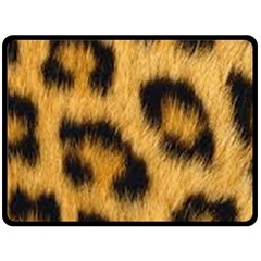 Animal Print 3 Fleece Blanket (large)  by NSGLOBALDESIGNS2