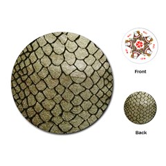 Snake Print Playing Cards (round) by NSGLOBALDESIGNS2