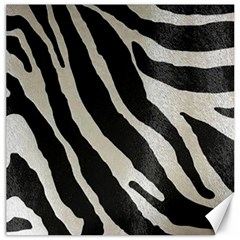 Zebra Print Canvas 12  X 12  by NSGLOBALDESIGNS2