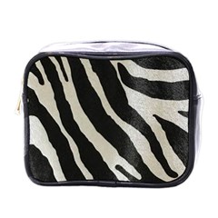 Zebra Print Mini Toiletries Bag (one Side) by NSGLOBALDESIGNS2