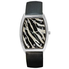 Zebra Print Barrel Style Metal Watch by NSGLOBALDESIGNS2