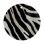 Zebra print Round Ornament (Two Sides) Front