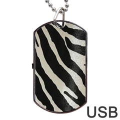 Zebra 2 Print Dog Tag Usb Flash (one Side) by NSGLOBALDESIGNS2