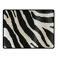 Zebra 2 Print Double Sided Fleece Blanket (small)  by NSGLOBALDESIGNS2