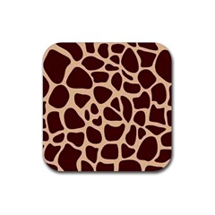 Gulf Lrint Rubber Coaster (square)  by NSGLOBALDESIGNS2