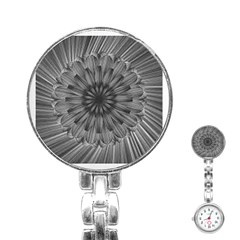 Sunflower Print Stainless Steel Nurses Watch by NSGLOBALDESIGNS2