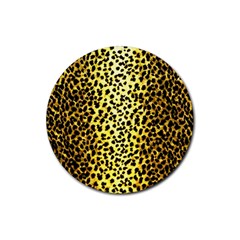 Leopard 1 Leopard A Rubber Coaster (round)  by dressshop