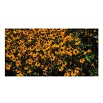 Field of Yellow Flowers Satin Shawl Front